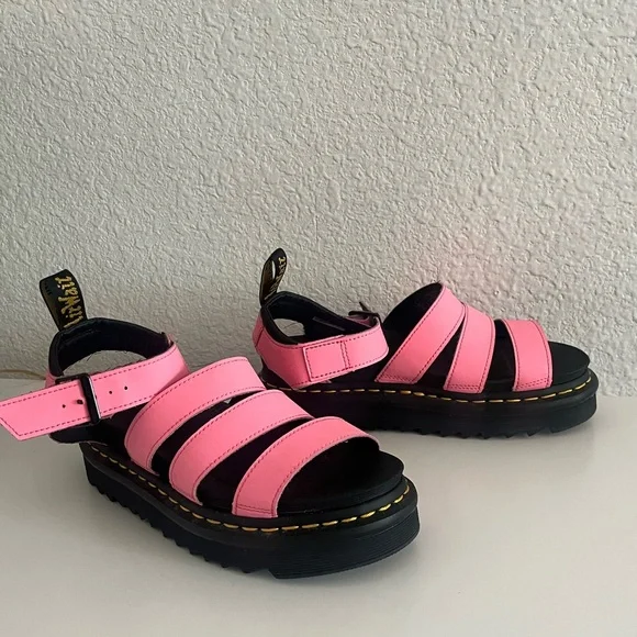 Dr. Martens | Blaire Sandals pink lemonade hydro leather-size:6 - Picture 2 of 7
